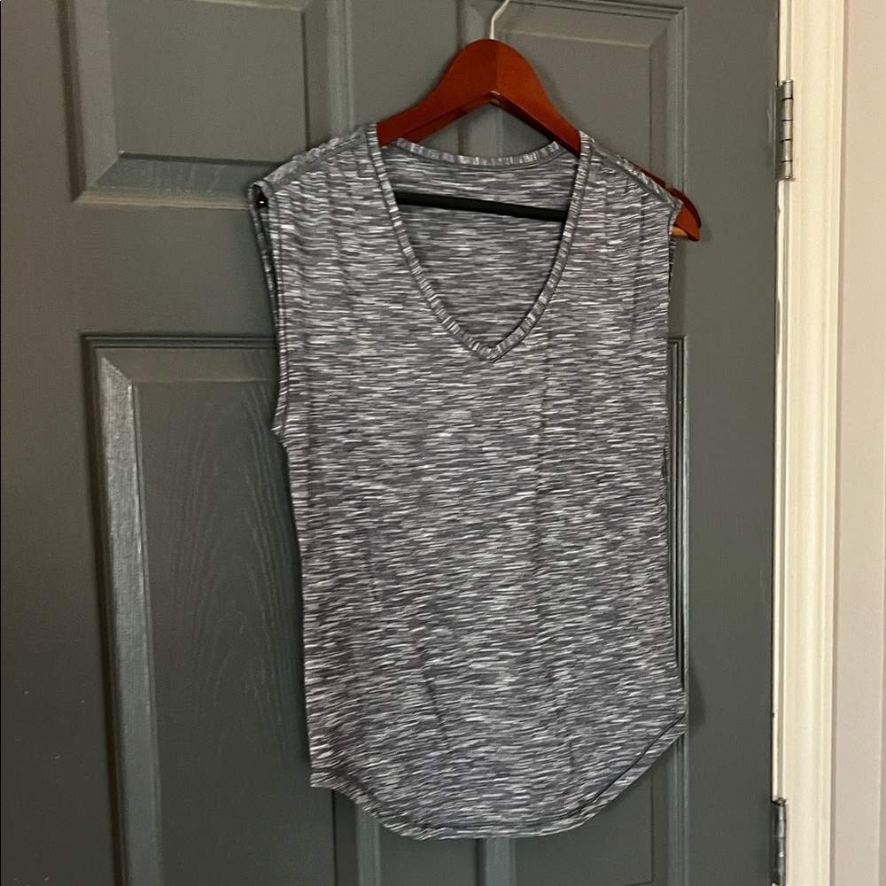 Gray Sleeveless Women's LuLu lemon top.